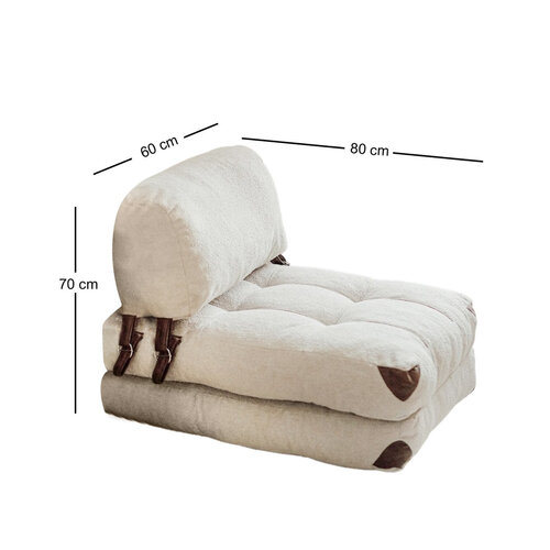 Fold Scaun Teddy Cream