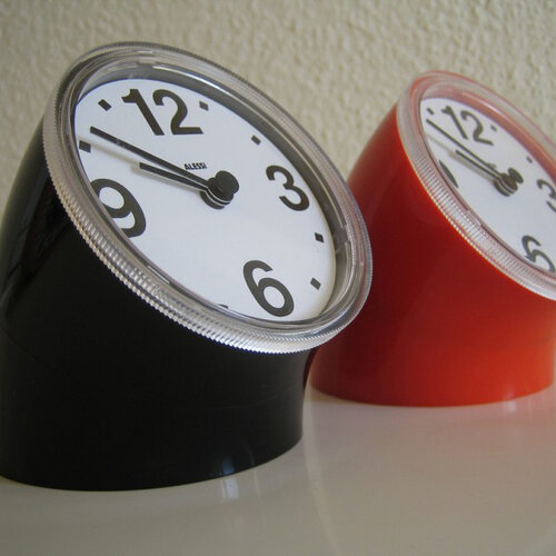Zegar stołowy Cronotime 8,5 cm, czarny
