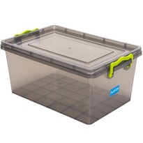Aldotrade Plastový úložný box 15,5 l, šedá Aldotrade Plastový úložný box 15,5 l, šedá