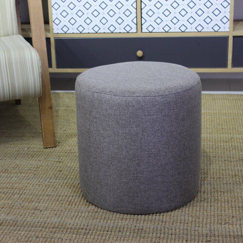 Taburet Silindir Puf Brown