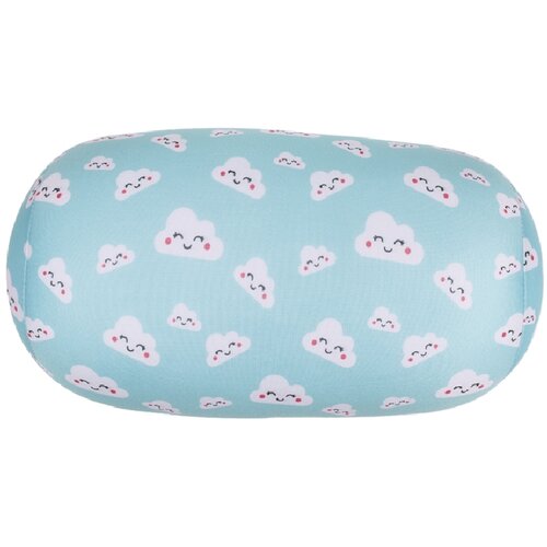 Pernă de relaxare pentru gât cilindru  Nori, 30 x 15 cm