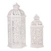 Set felinare din metal Romantic, 2 buc.