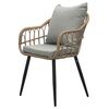 Autronic Scaun de gradina, metal, polyrattan,natural , AZ-F1406 NAT