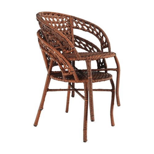 Set de grădină rattan 1+2, JARUB, maro