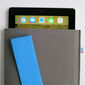 Pokrowiec na iPad, z niebieską gumką
