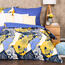 Lenjerie de pat din bumbac 4Home Blue rose, 140 x 200 cm, 70 x 90 cm