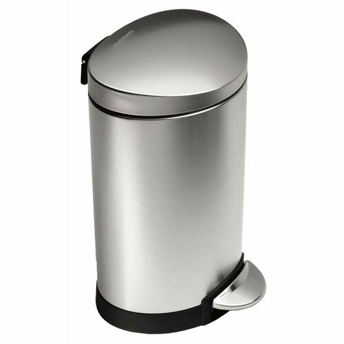 Simplehuman Polkrožni koš z pedalom 6 l, nerjavečejeklo