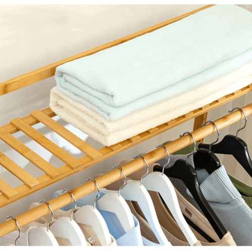 Organizator practic de dulapuri Vinet, bambus, 110x 40 x 140 cm