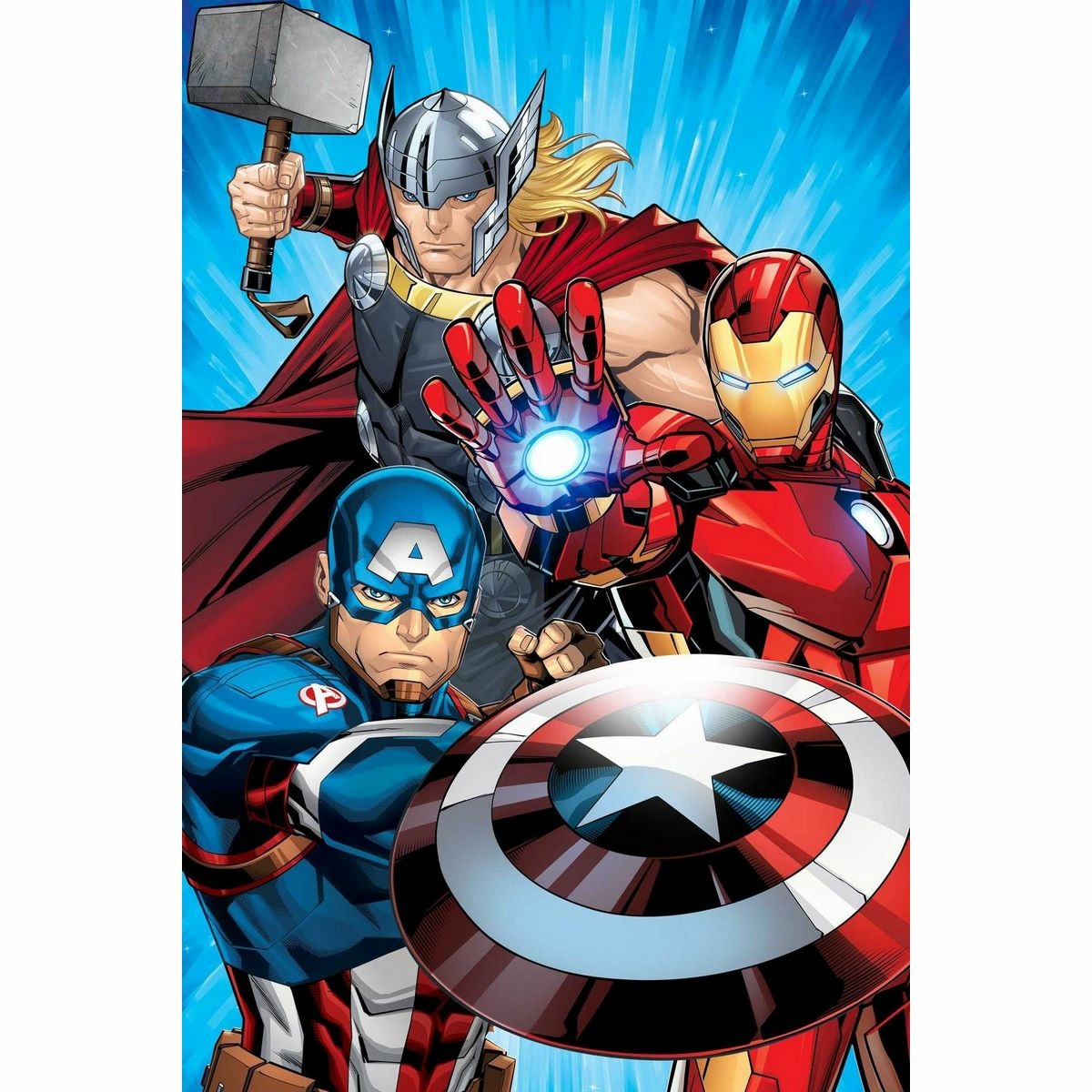 Fotografie Jerry Fabrics Dětská deka Avengers Heroes 02, 100 x 150 cm