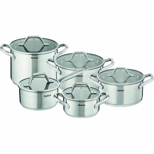 Tefal 10-częściowy zestaw garnków Hero