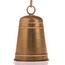 Metall-Hängeglocke im Vintage-Stil, goldfarben, 13 x 19 x 13 cm