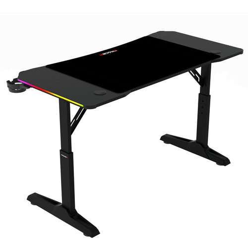 Herní stůl E-TRACER 120 RGB s manuálně nastavitelnou výškou a podsvícením