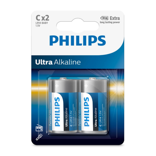 Philips Baterii C 1,5 V Ultra Alkaline