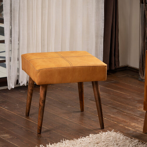 Polsterhocker Urga Mustard