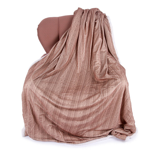 Beránková deka Agnello hnědá, 150 x 200 cm