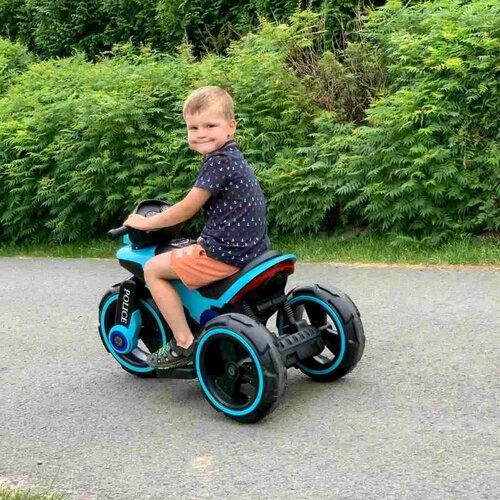 Baby Mix Dětská elektrická motorka Police, zelená