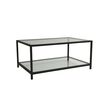Couchtisch Astra Black mit dunklem Glas