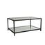 Couchtisch Astra Black mit dunklem Glas