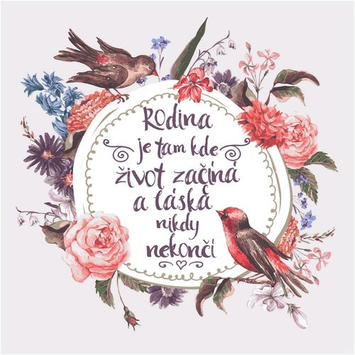 Bohemia Gifts Tablou decorativ - Familie, 30 x 30cm