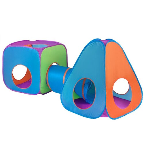 Baby Mix Babyzelt 3in1 Orange-Blau, 265 x 95 x 94 cm