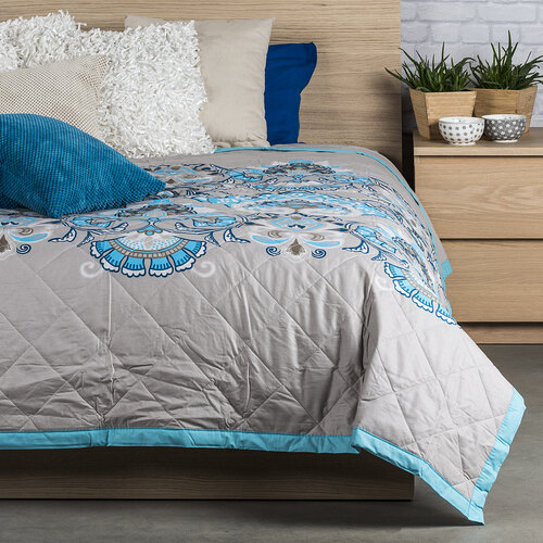 Narzuta na łóżko Laissa turkusowy, 160 x 220 cm