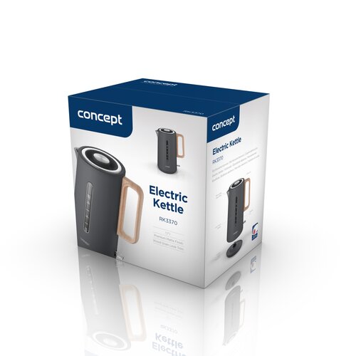 Concept RK3370 ceainic electric din oțelinoxidabil Modern, 1,7 l