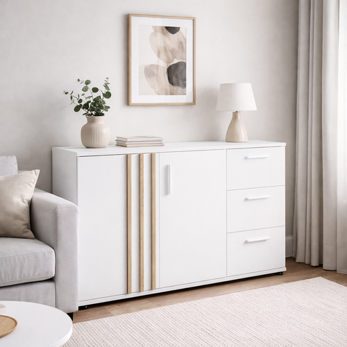 Kommode TOLIS 2D3S, weiß