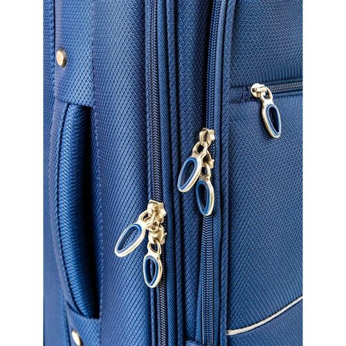 Pretty UP Дорожня валіза текстильна середня, 24", синій