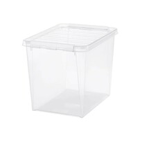 SmartStore Úložný box s bílými klipy Classic, 25 l