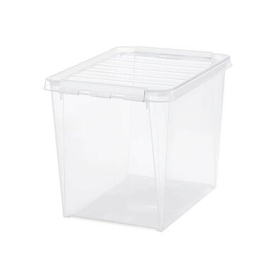 SmartStore Classic tárolódoboz fehér klipszekkel, 25 l