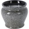 Repelentna sveča Citronela, 12,3 x 10,5 x 12,3 cm,keramika siva