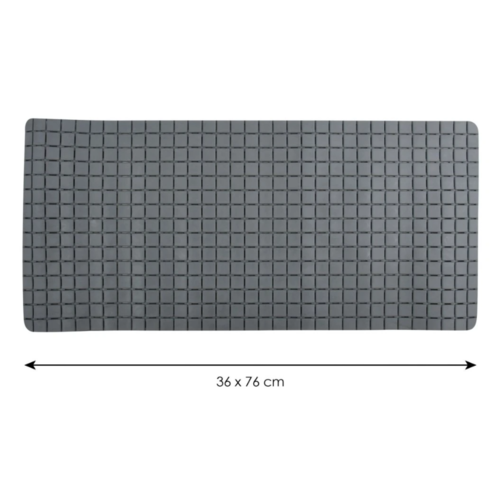 Килимок для ванної Spirella Протиковзкий килимокQUADRO Premium, сірий, 36 x 76 см