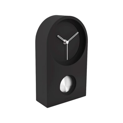 Karlsson KA5801BK Designové kyvadlové stolní hodiny, 25 cm