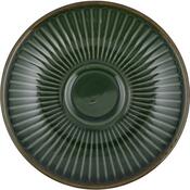 Set de 6 cești din ceramică cu farfurioare Linea210 ml, verde