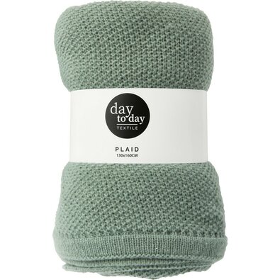 Pătură Plaid verde, 160 x 130 cm