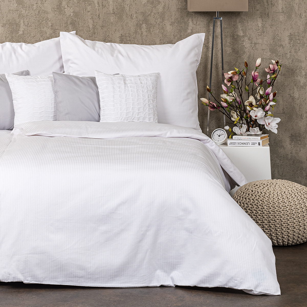 Hotelbettwäsche Aus 100% Baumwolle - Damast Satin Mit Hotelverschluss, 40x80 Cm Kissenbezug