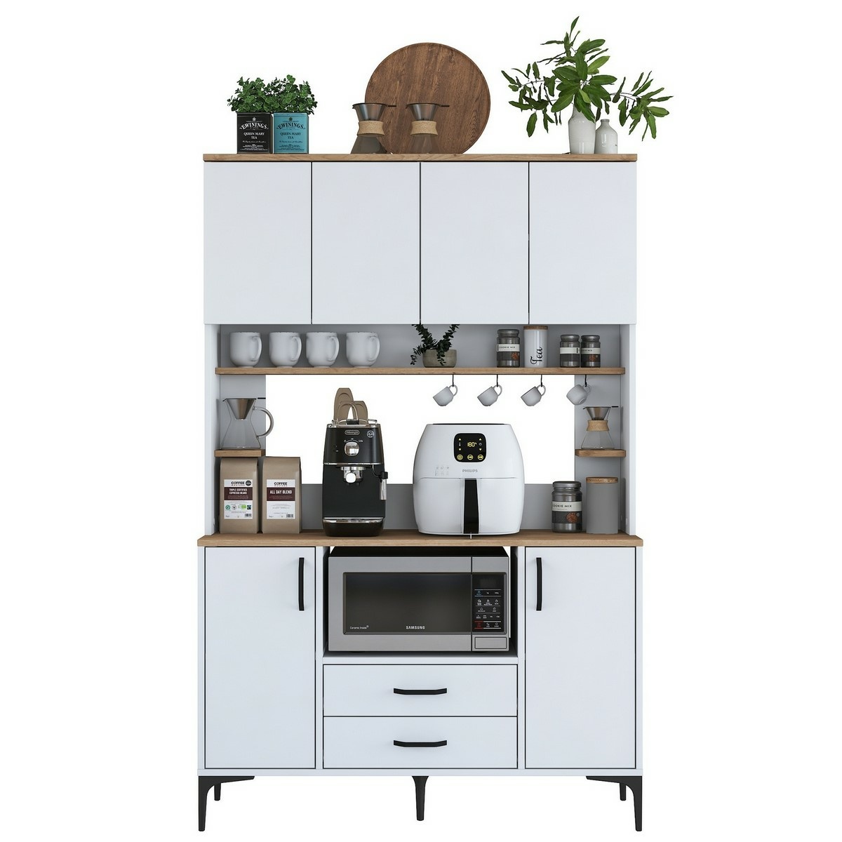 Skriňa Jedy Walnut and White