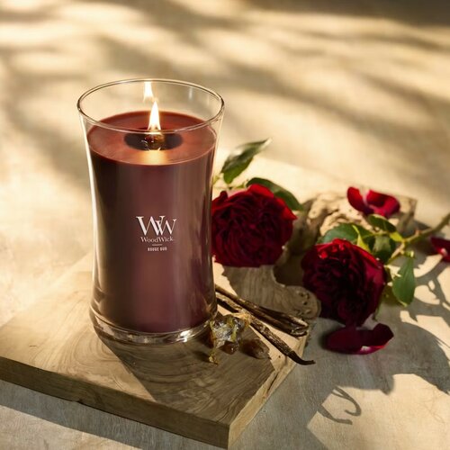 Woodwick Vonná svíčka váza velká Rouge Oud, 609 g