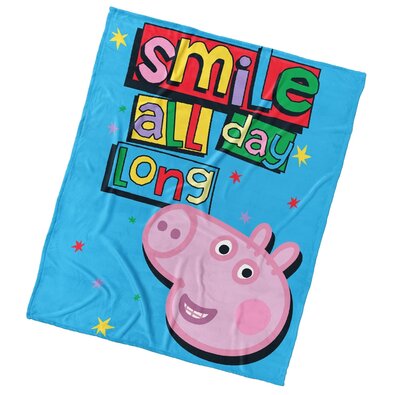 Carbotex Дитяча ковдра Свинка Пепіна Посмішка,будь ласка, 110 x 140 см