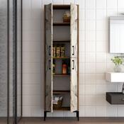 Berlin Walnut and White Marble szekrény