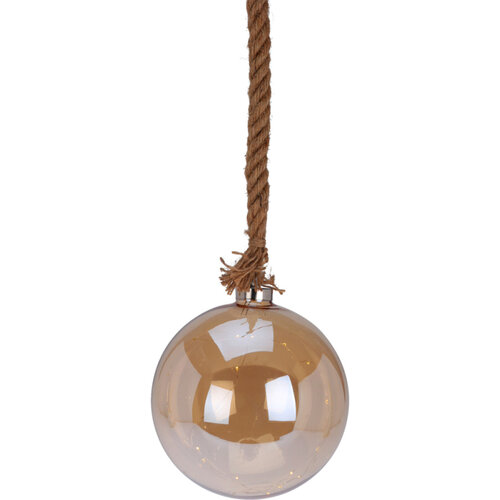 Ball karácsonyi lógó LED dekoráció, 20 cm