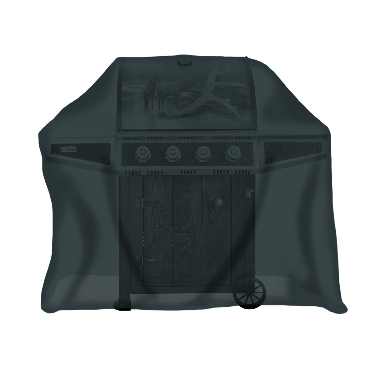 Tepro 8111 Univerzális grillhuzat, fekete, 142 x 62 x 112 cm