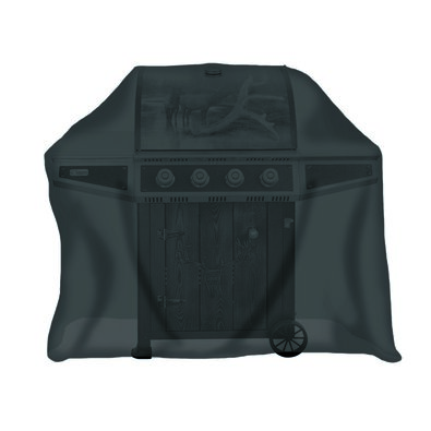 Tepro 8111 Universelle Grillabdeckung, schwarz, 142 x 62 x 112 cm