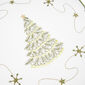 Vánoční ubrus Stromek bílo-zelená, 85 x 85 cm