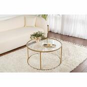 Aurum Gold dohányzóasztal, 80 cm
