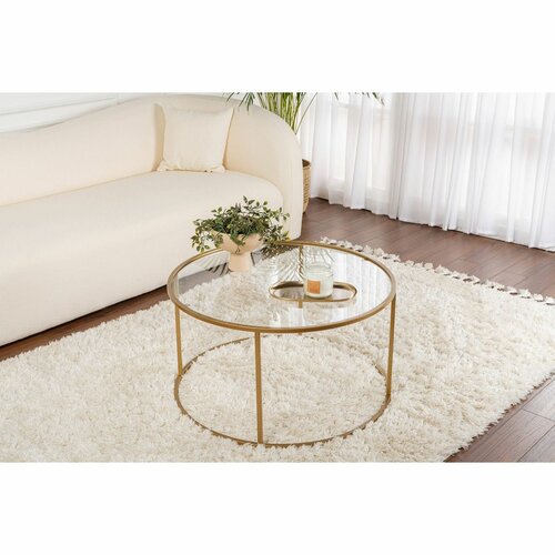 Măsuță de cafea Aurum Gold, 80 cm