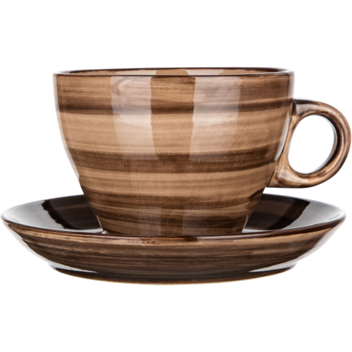 Banquet  Tasse mit Untertasse PALAS, 290 ml, braun