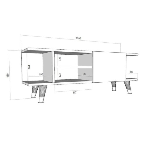 TV asztal Idil Oak