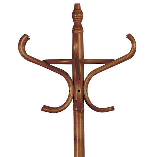 Leseni stojan za obešalnik, temen hrast, 52 x 186cm