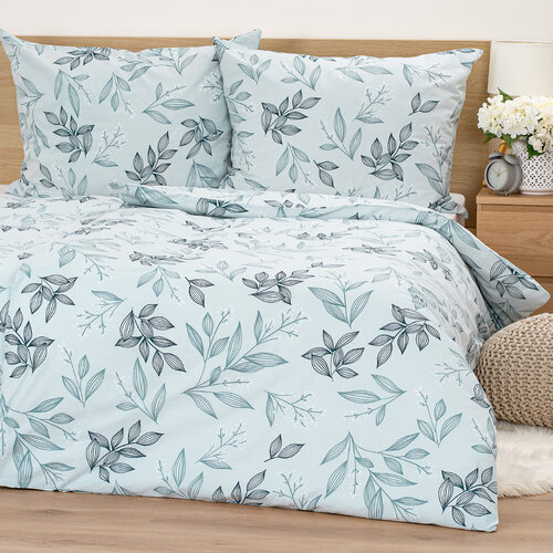 4Home Бавовняна постільна білизна Frosty Leave, 140 х 200 см, 70 х 90 см